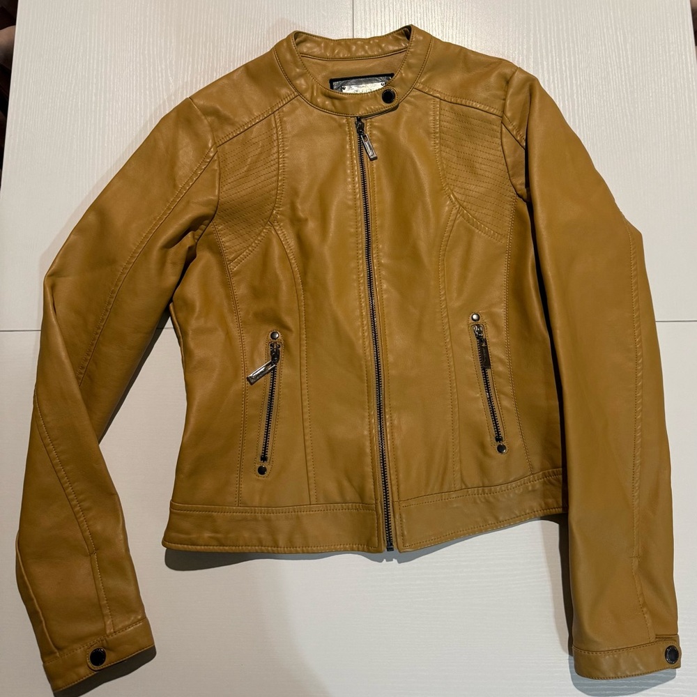 Women's Tan Leather Jacket
